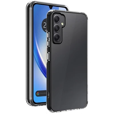 Custodia Ibrida (PC + TPU) Trasparente Per Samsung Galaxy A34 5G - Immagine 1 di 3