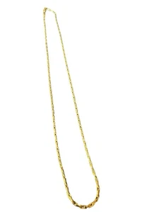 Cadena de eslabones triangulares GLD 2MM 20" placa de oro - Imagen 1 de 4