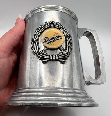 Винтажная оловянная емкость L.A. Dodgers, кружка, Duratale от Leonard, 4,75 дюйма, читайте - Изображение 1 из 4