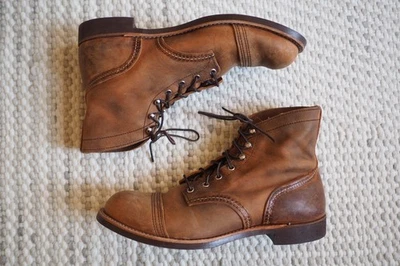 Red Wing 8085 Iron Ranger Work Boots Copper Brown Leather Mens 11.5 USA Made - Image 1 of 4
