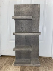 Pottery Barn Wood Wine Rack Hanging Shelf 5 Bottle Storage Display Retired - Picture 1 of 9