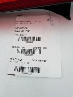 Used Right Tail Light Assembly fits: 2014 Cadillac Xts Right Grade A Foto 1 de 4