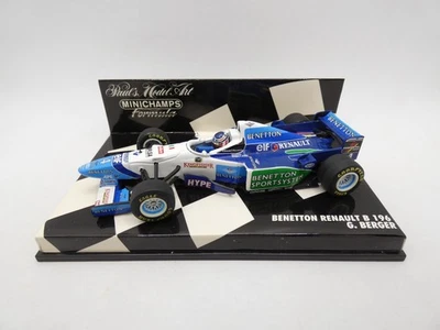 Benetton Renault B196 Gerhard Berger #4 1996 Minichamps 1/43 F1 Formula 1 - Immagine 1 di 2