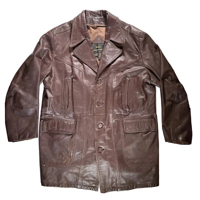 Chaqueta de cuero de colección Sears Western Wear talla 46 alta años 80’s Foto 1 de 4
