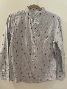 Neu mit Etikett Wonder Nation Jungen Button-Down-Hemd Gr. XL Segelboot Streifen maritim adrett - Bild 1 von 6