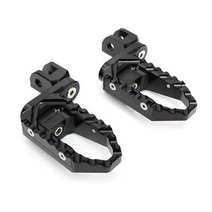 Black TOUR Rider Foot Pegs 40mm Extended For Honda MONKEY 125 18 19 20 21 22 - Picture 1 of 9