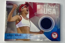 APRIL ROSS 2016 Topps US OLYMPIC TEAM SILVER RELIC CARD MINT
