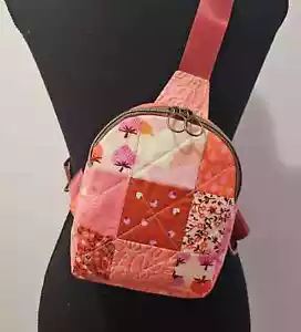 Mini Sling Backpack, Crossbody Backpack, Patchwork Purse, Ruby Star Society, Gif - Picture 1 of 4