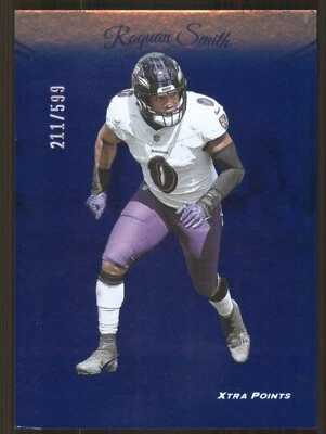 2024 Panini Prestige Xtra Points Blue #24 Roquan Smith /599 Baltimore Ravens - Image 1 of 2