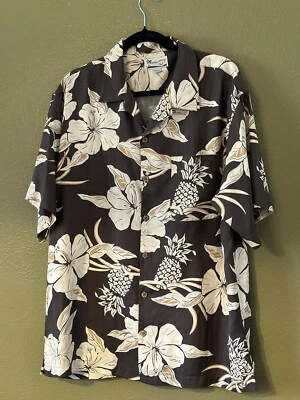 Camisa de campamento floral Monterey Club para hombre talla grande 100 % seda excelente estado 😎 Foto 1 de 4
