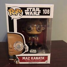 FUNKO Pop! STAR WARS MAZ KANATA #108 Vinyl Figure BOBBLE HEAD 🐶