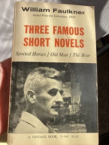 William Faulkner, 1958, Drei berühmte Kurzromane, Taschenbuch, Vintage Bücher - Bild 1 von 12