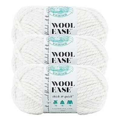 (3 Pack) Lion Brand Yarn 640-301J Wool-Ease Thick & Quick Bulky Yarn Celebration - Image 1 of 4