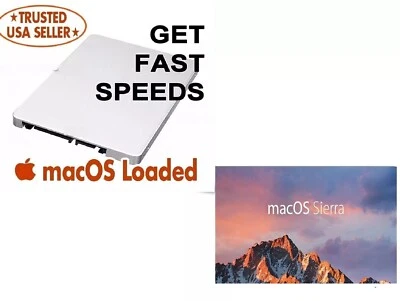 Pre-Loaded macOS Sierra 256GB SSD for Apple MacBook Pro,Mac Mini, iMac-Plug&Play - Image 1 of 4