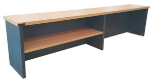 Pilot Study Desk Reception Desk Hob Beech Ironstone - Picture 1 of 1