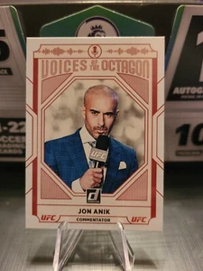 Jon Anik 2022 Panini Donruss UFC #222 Voices of the Octagon Insert Base Card SP - Picture 1 of 2