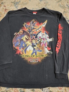 Vtg 1996 Yu-Gi-Oh Youth Lrg King Of Games Shadow Realm Anime Long Sleeve Tshirt - Picture 1 of 6