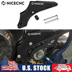 CNC Front Sprocket Guard Case Saver For Gas Gas EC250 EC300 2021 2022 2023 Black - Picture 1 of 7