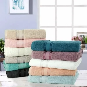 Vantona Luxury Soft Cotton Towels | Hand, Bath, and Bath Sheets 550 GSM | Brand - Picture 1 of 30