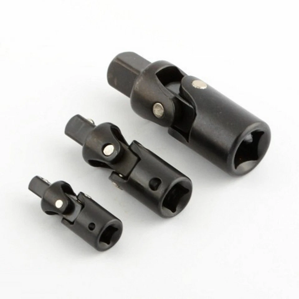 Impact Swivel Universal Joint Air Impact Socket Set 1/4" 3/8" 1/2" - 3pc  - Image 1 of 1