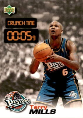 1997 Upper Deck Nestle Crunch Time #CT30 Terry Mills Detroit Pistons - Image 1 of 2