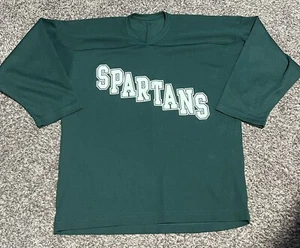 CCM Michigan State Spartans Hockey Jersey Size Youth Large Green - Picture 1 of 3