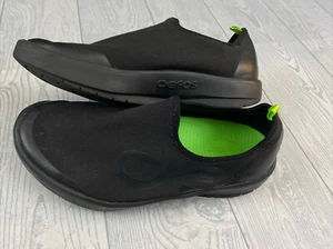 Oofos OOmg eeZee Low Recovery Shoes Mens Size 9.5 EU 42.5 Black Slip On - Picture 1 of 10