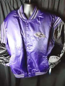 Baltimore Ravens NFL Men's Quilt Lined Front Snap Starter Jacket  3X - Picture 1 of 5
