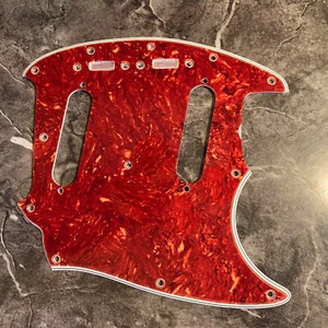 Celluloid Tortoise pickguard for '64-'76 USA Fender Mustang Wide Bevel Accurate! - Picture 1 of 8