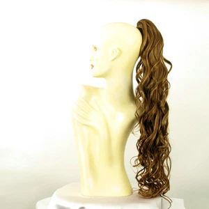 Hairpiece ponytail wavy brown wick gold 65 cm ref 10 6bt27b peruk - Imagen 1 de 7