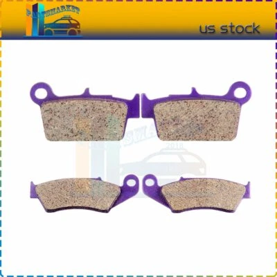 Pastillas de freno de fibra de carbono F+R para KAWASAKI KX450F (2006-2011) KX250F (2004-2011) Foto 1 de 4