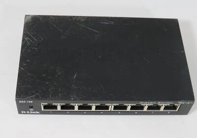D-Link CGS108A-B1 DGS-108 8Port Gigabit Desktop Switch H/W VER. B1 COS DMG USED - Image 1 of 3