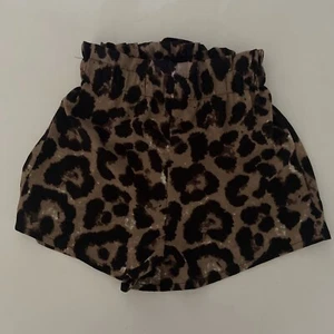 Shein leopard print puffy lightweight shorts brown girls 9 9Y - Picture 1 of 4