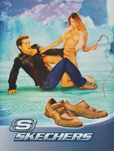 2005 Skechers Footwear Shoes - Sexy Wild Woman With Whip Legs Heels - Print Ad - Bild 1 von 1