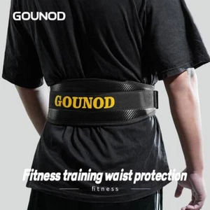 Back Braces Protector Sport Weightlift Safety Adjustable Polyester Black Adult - Picture 1 of 25