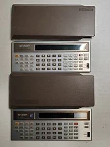 Sharp EL-5100S & EL-5102 Vintage Calculators - For Parts or Repair -Black Screen - Picture 1 of 6
