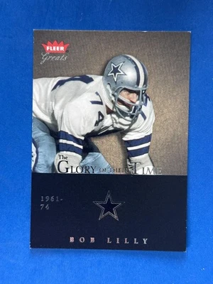 Fleer Greats of the Game 2004 Glory of Their Time #24 Bob Lilly Cowboys #/1963 Foto 1 de 2