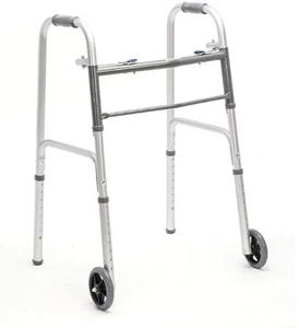 Folding Walker For Adult with 5" Wheels By MEDLINE #10200-1 - Picture 1 of 1