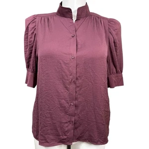 Camicia Calvin Klein Jeans Plum manica a sbuffo con bottoni L nuova con etichetta - Foto 1 di 10
