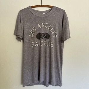 Vintage Thrashed Distressed Los Angeles Raiders Champion T Shirt 80s L - Picture 1 of 16