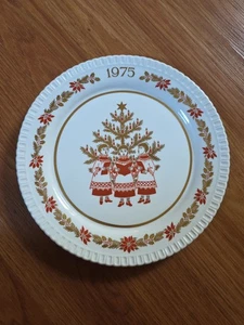VINTAGE Estate the FIRST SPODE 1975 TWELVE DAYS OF CHRISTMAS PLATE  - Picture 1 of 6