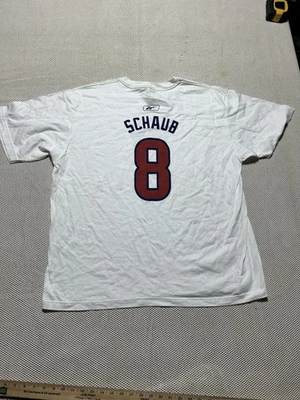 Houston Texans Matt Schaub #8 T-shirt jersey white size XL flawed Seen In Phot Foto 1 de 4