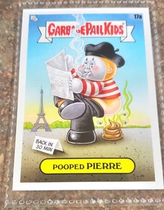 Cubo de basura Topps Pooped Pierre #17a 2021 niños se van de vacaciones - Imagen 1 de 6