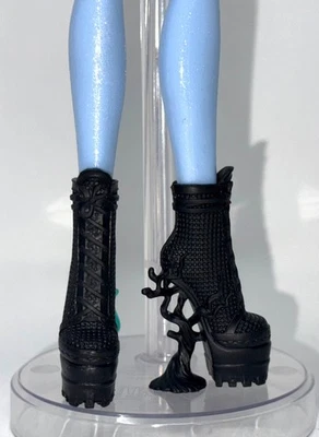 Monster High Wednesday Nevermore Academy Bianca Barclay Doll Outfit Shoes Boots - Image 1 of 4