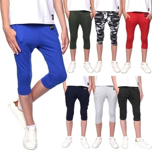 Boys Kids Shorts Short Pants Bermuda Capri Fabric Strech Trousers - Picture 1 of 34