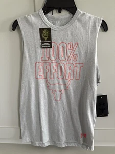 T-shirt senza maniche Under Armour Project Rock 100% sforzo taglia YMD CAMBIO COLORE - Foto 1 di 5