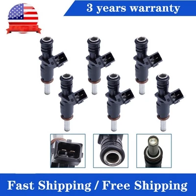 6 Fuel Injectors 7531634 For 2006-12 BMW X3 Z4 X5 328i 128i 528i 3.0L 1353753163 - Image 1 of 4