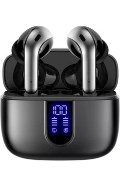 TAGRY Bluetooth Headphones True Wireless Earbuds 60H Playback LED Power Display