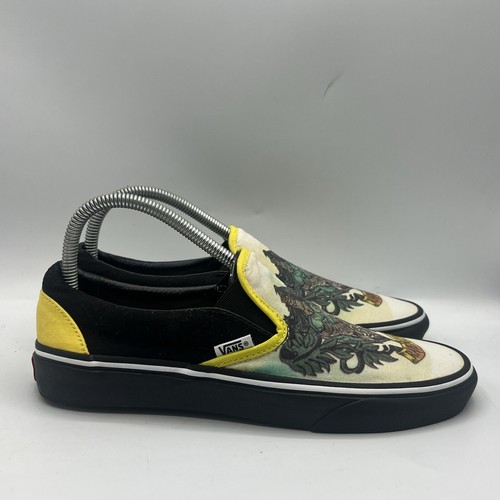 Scarpe sneakers basse casual Vans Ravenclaw Graphic da uomo taglia 8 skate slip on