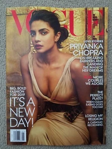 Priyanka Chopra, Nick Jonas, Caroline Wozniacki Vogue Magazine January 2019 - Picture 1 of 12